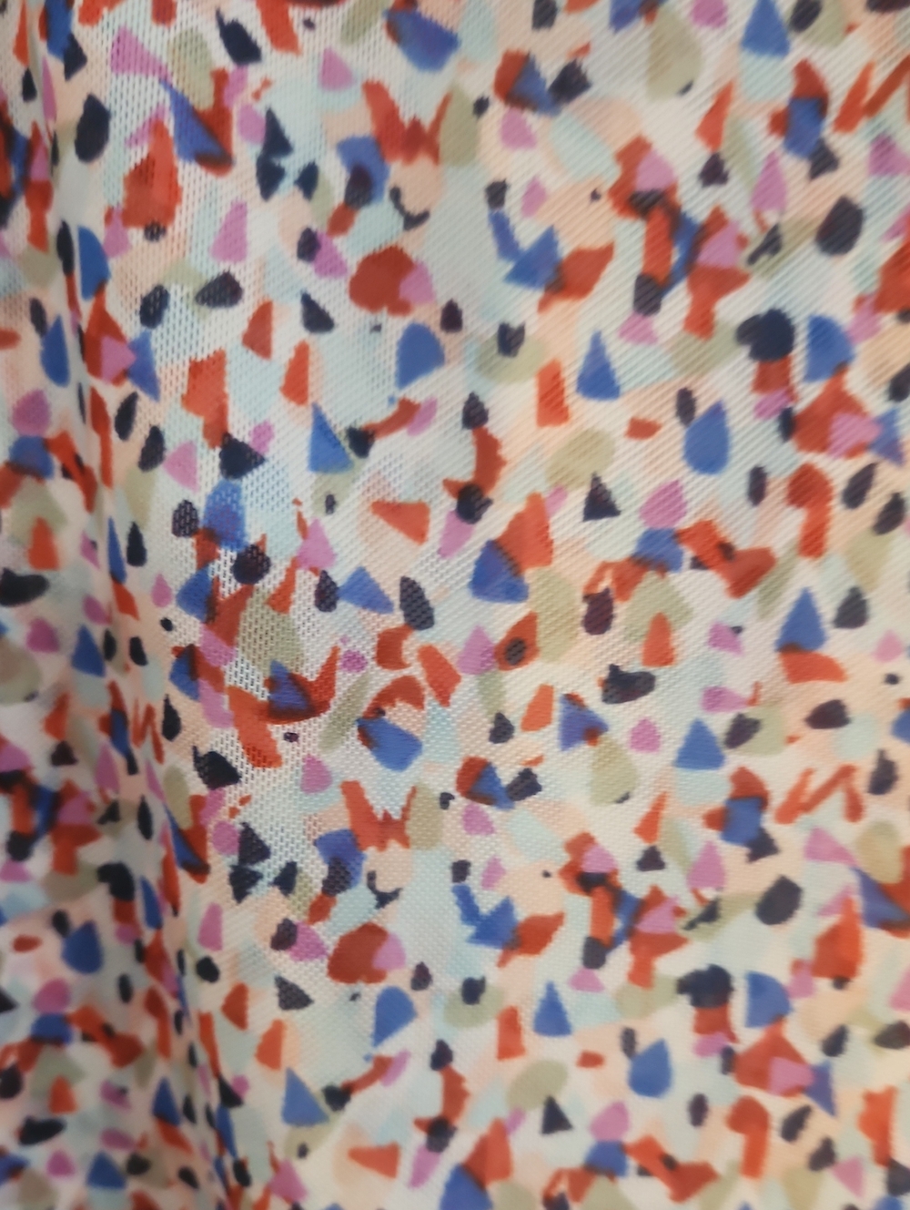 CAbi Multicolor Printed Sleeveless in Red, Blue & Purple Medium